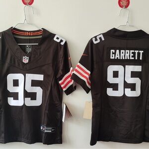 NWT mens & youth 95 Myles Garrett Brown 2024-25 FUSE Stitched Jersey